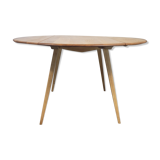 Ercol round drop leaf dining table, 1960s - no.14