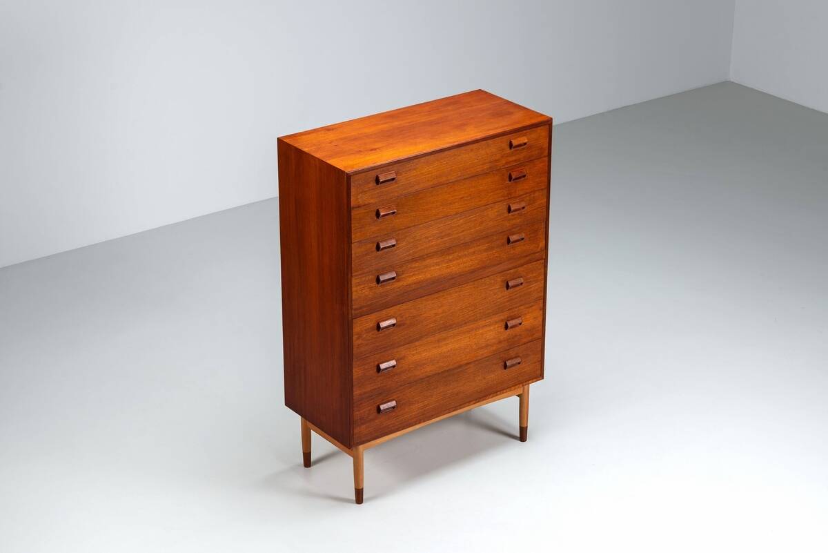 Commode Borge Mogensen en teck Soborg Mobelfabrik Danemark 1960