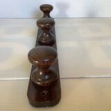Dark wood coat rack