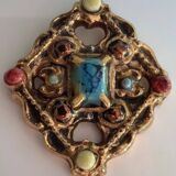 Marc Roussel Polychrome Ceramic Cross