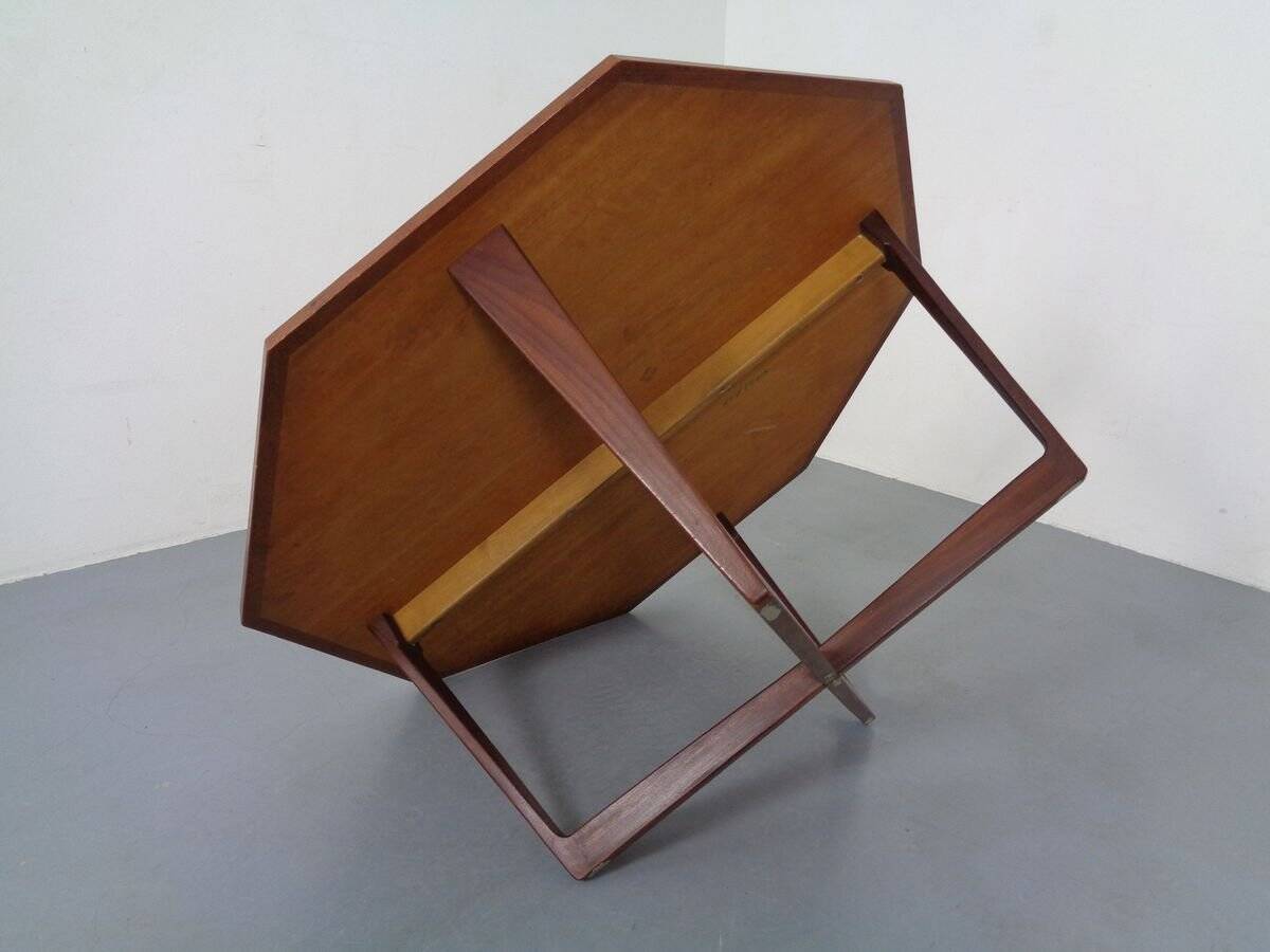 Danish Octagonal Teak Coffee Table, 1960s