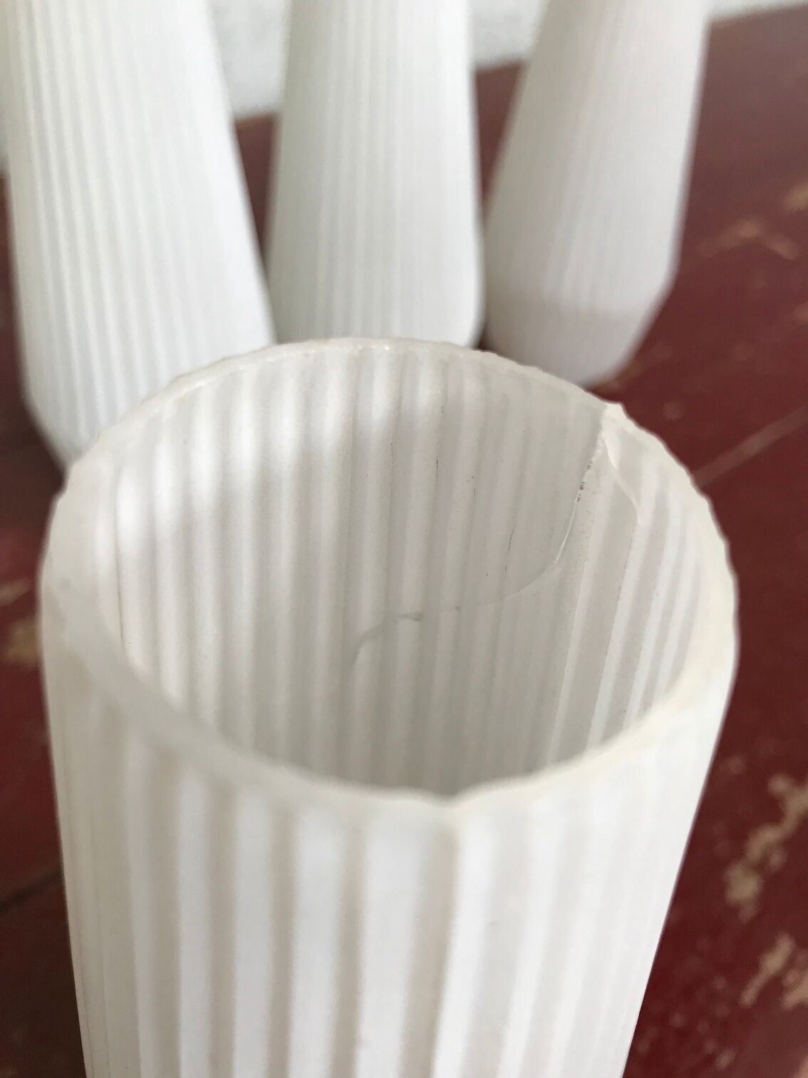 Pair of vintage metal and brass sconces