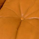 1970 Vintage Coronado Brown Leather Armchairs by Tobia Scarpa for C&B Italia