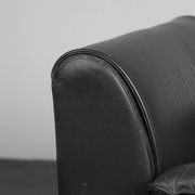 Fauteuil en cuir et chrome, Italie, années 1990