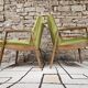 Paire fauteuil vintage style scandinave