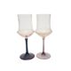 Art Deco wine glasses, Poland, 1930s, set of 2
