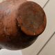 Antique rustic brown terracotta ceramic confit pot with twin handles, 19th-century Italy, farmhouse vase decor