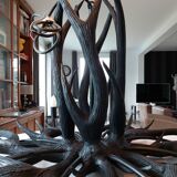 Deer antler chandelier