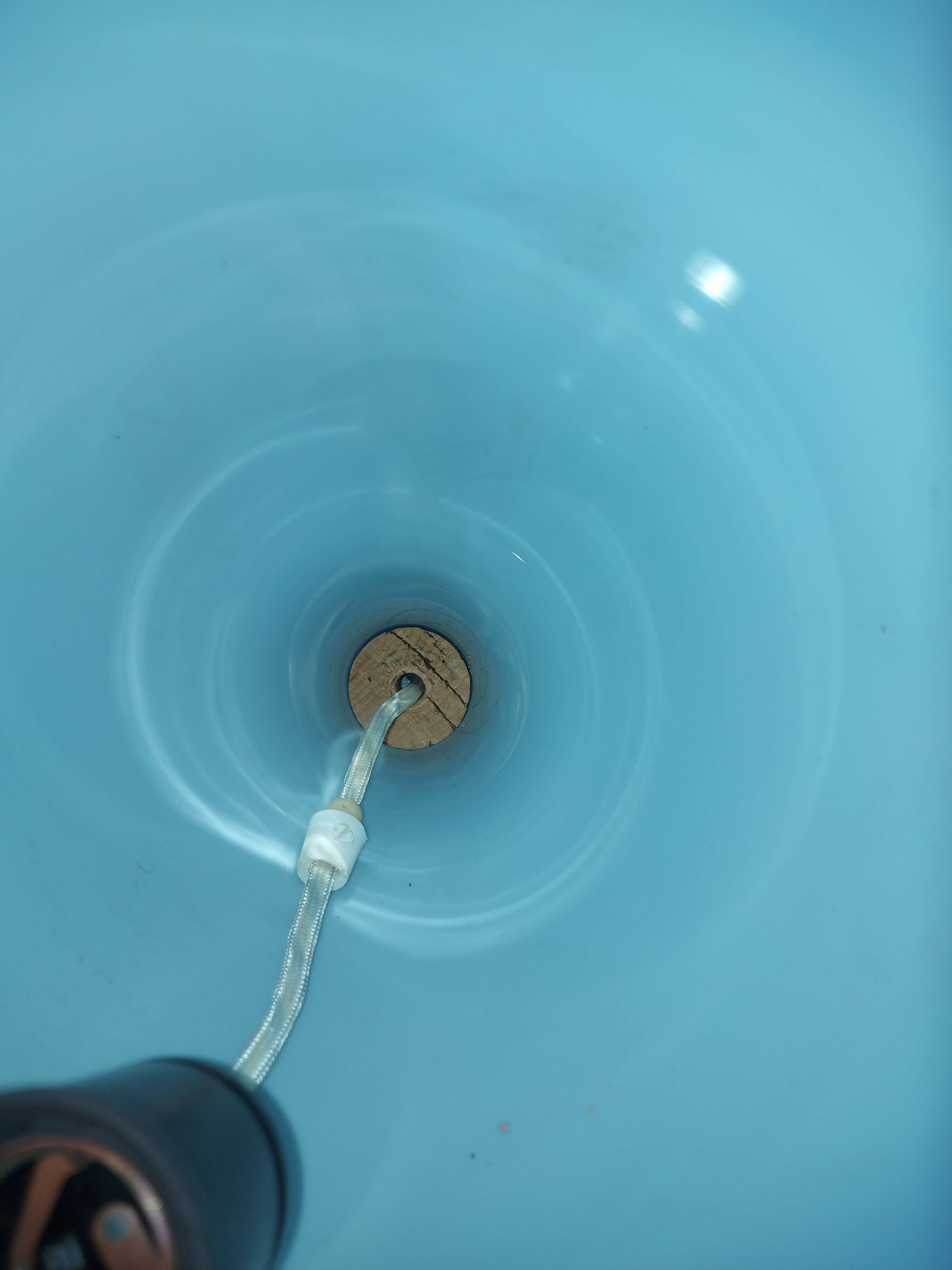 Scandinavian glass pendant light Holmegaard 50, 60's