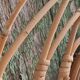Round rattan mirror