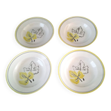 4 deep plates from Badonviller earthenware FB