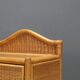 Pair of woven wicker bedside tables from the 1980s.