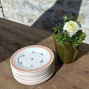 Set of 12 floral dessert plates