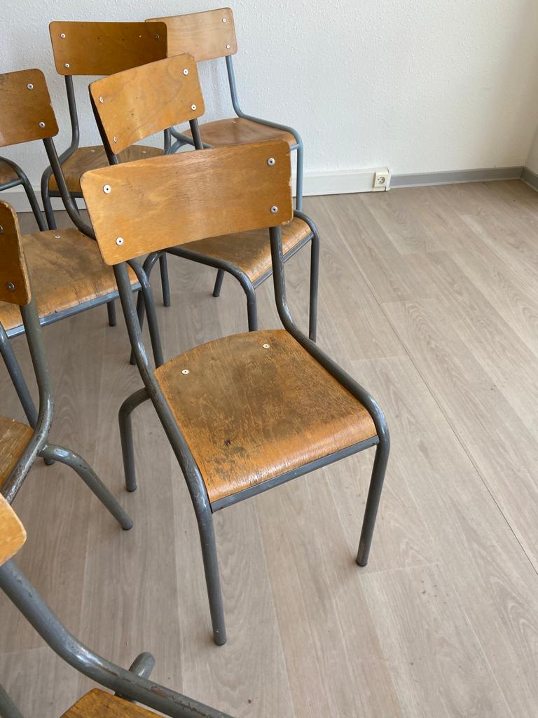 20 vintage mismatched school chairs
