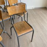 20 vintage mismatched school chairs