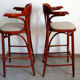 Pair of high bistro stools