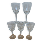 Set of 5 liquor glasses