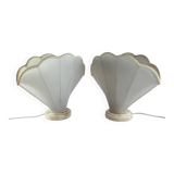 Pair of shell lamps 1970