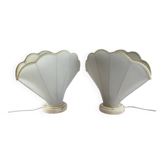 Pair of shell lamps 1970