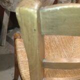 Old straw chair