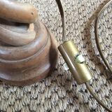 Pied de lampe en bois