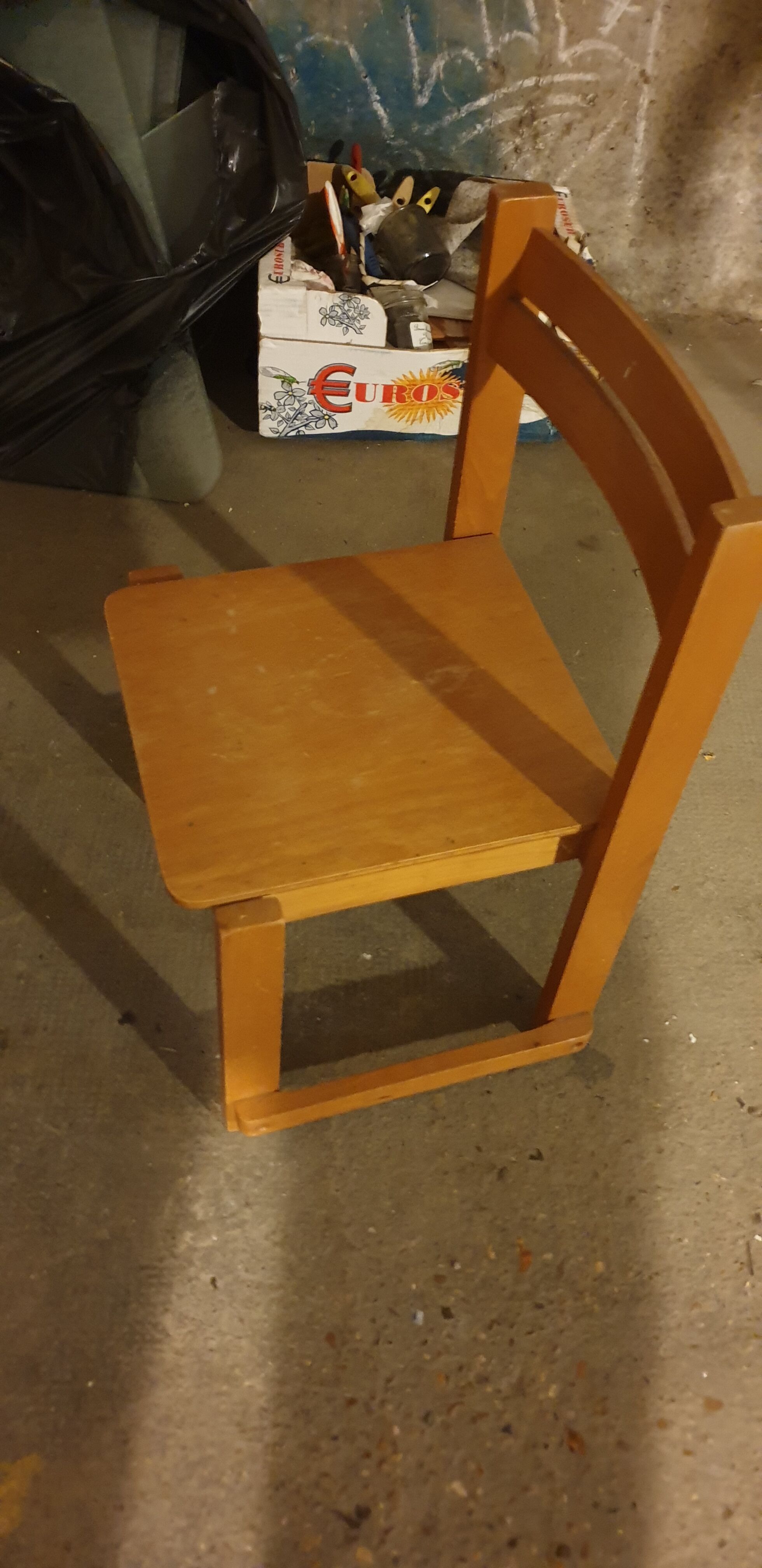 Wooden children's chair