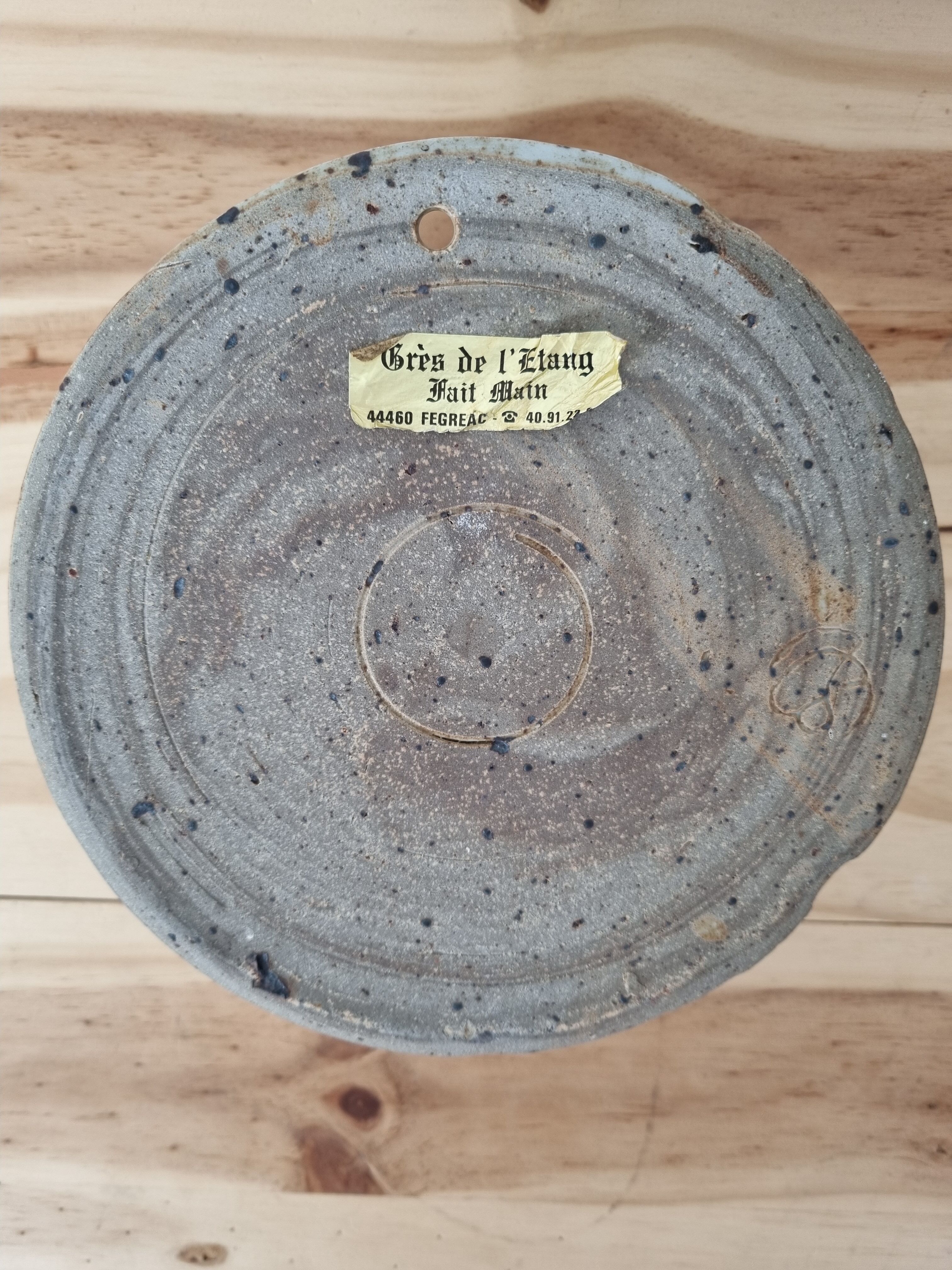 Handmade vintage sandstone wall vase