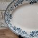 Old oval ironstone serving dish from Debray, Guadeloupe service