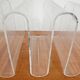 Sculptural range of Mid Century Modern in plexiglass from the 1970s.