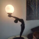 Art Deco woman lamp 72 cm in height