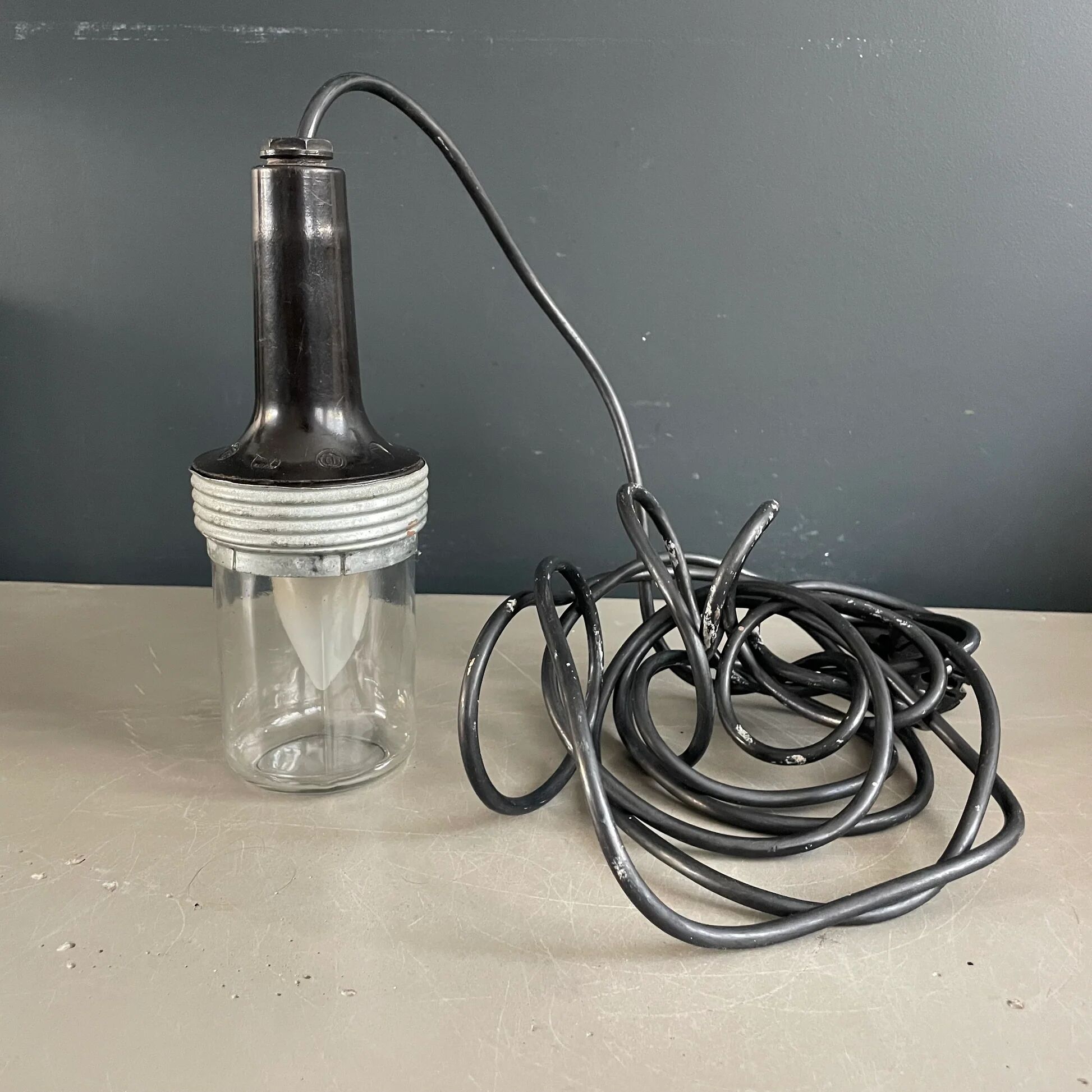 Old portable lamp