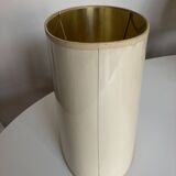 Oval lampshade hot water bottle lamp lacquered cardboard lined with gold 1970