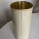 Oval lampshade hot water bottle lamp lacquered cardboard lined with gold 1970