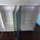 Pharmacy cabinet, 3 mirror doors, double lighting, power outlet and Bakelite switch