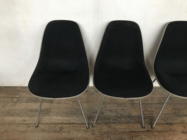 Série de 4 chaises DSX by Charles Eames par Herman Miller 1970