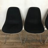 Série de 4 chaises DSX by Charles Eames par Herman Miller 1970