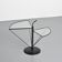Dardo coffee table in glass and metal by OMA, Italy, circa 1980.