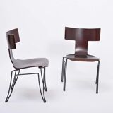 Pair of vintage Anziano dining chairs by John Hutton for Donghia