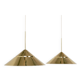 Large Glasshütte Limburg pendants, 1970s