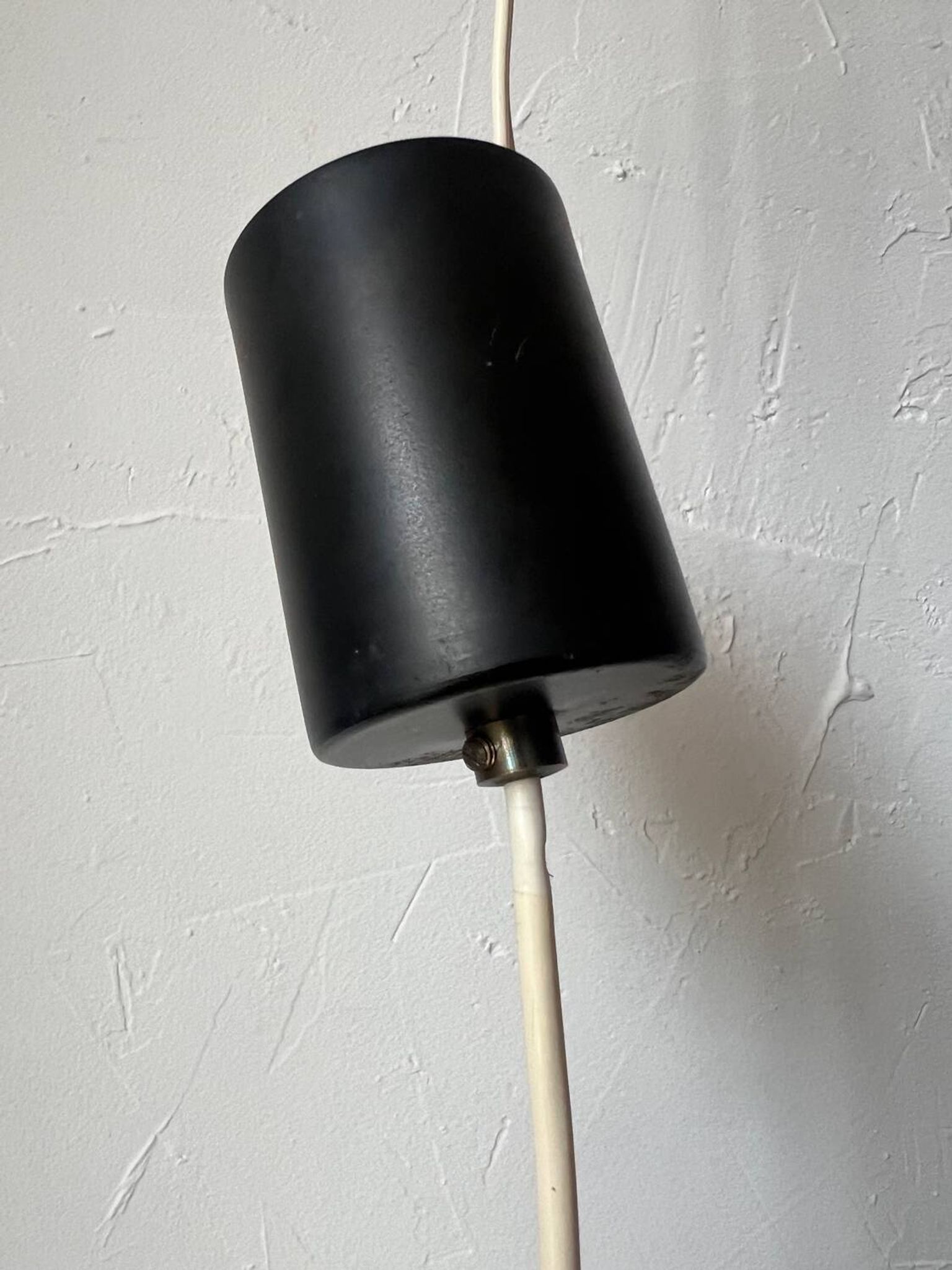 Suspension cylindrique granitée vintage 1970