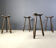 Mid-century brutalist bar stools - set of 4, 1960s