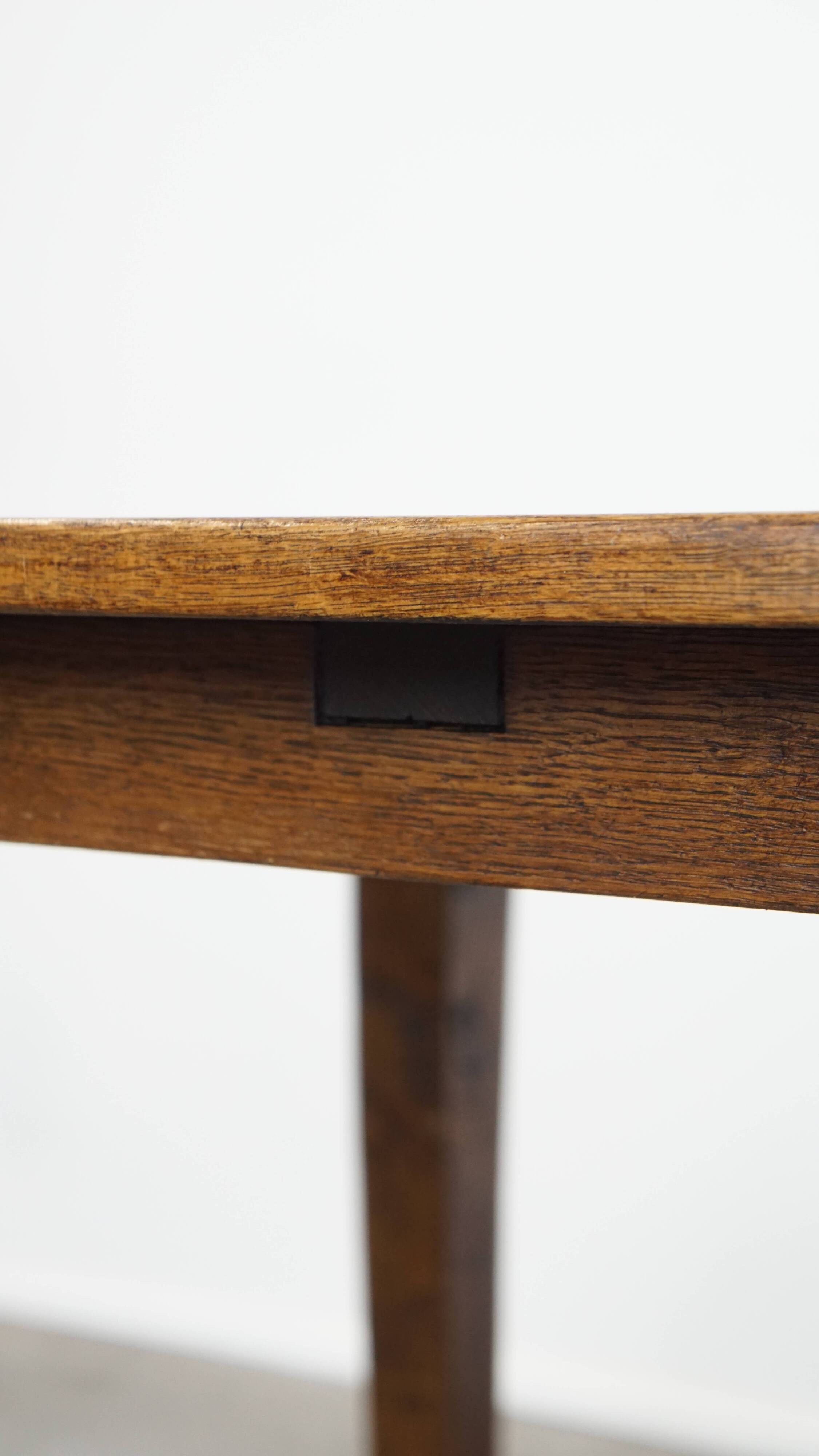 Antique French Oak Dining Table for 6 to 8 People