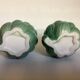 Paire de vases artichauts barbotine