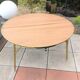 Round table Lafuma folding and adjustable in height / vintage years 60-70s