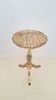 Table à martini trépied en bois doré florentin italien du milieu du siècle en sauge et