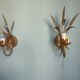 Pair of vintage Italian Hollywood Regency style sconces