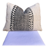 Housse de coussin rectangulaire berbère Zanfi - Fait main - 100 % laine