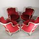 4 Louis XV Bergère armchairs