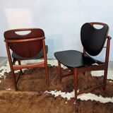 2 chaises danoises Arne Hovmand en teck