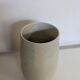 Glazed stoneware vase, signed, Japandi / wabi-sabi style, 1980s.